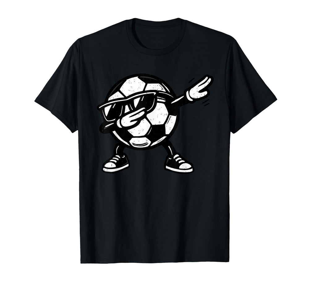 Dabbing Soccer Ball Funny Sport Player T-Shirt - Novelty Apparel Men Women