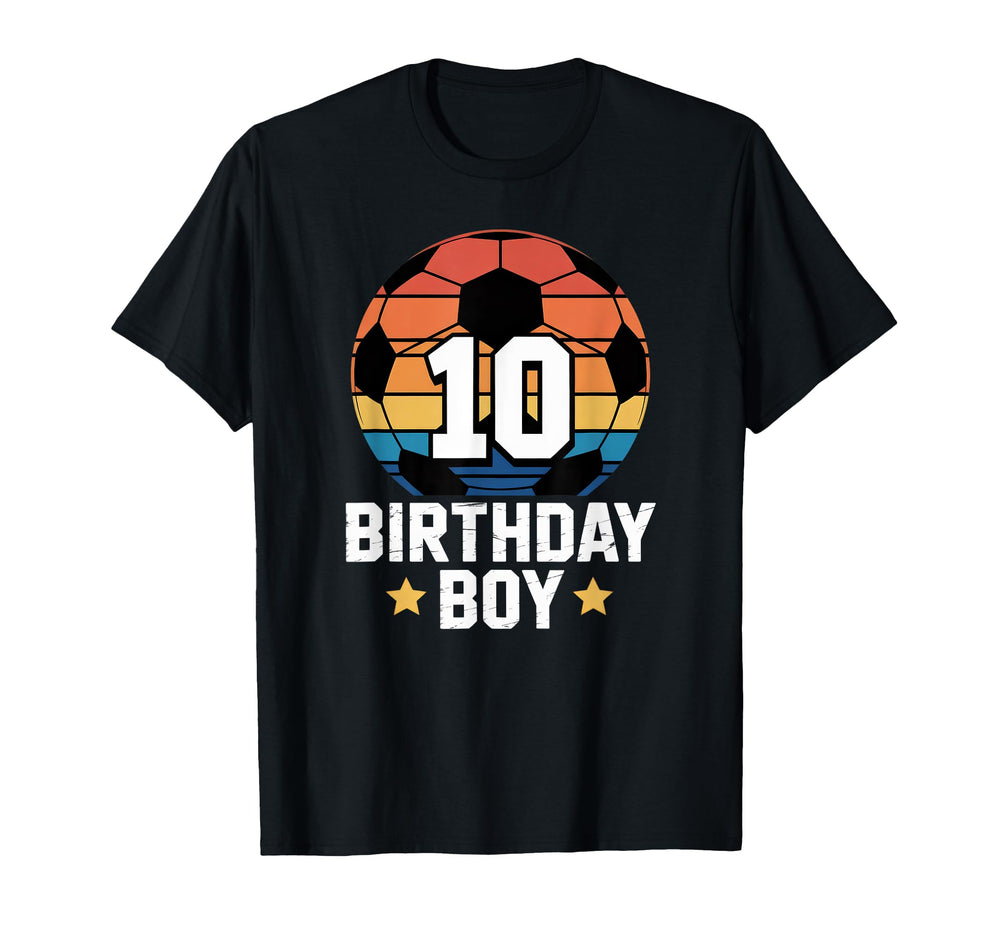 10 Year Old Soccer Player 10Th T-Shirt - Casual Everyday Wear for Adults
