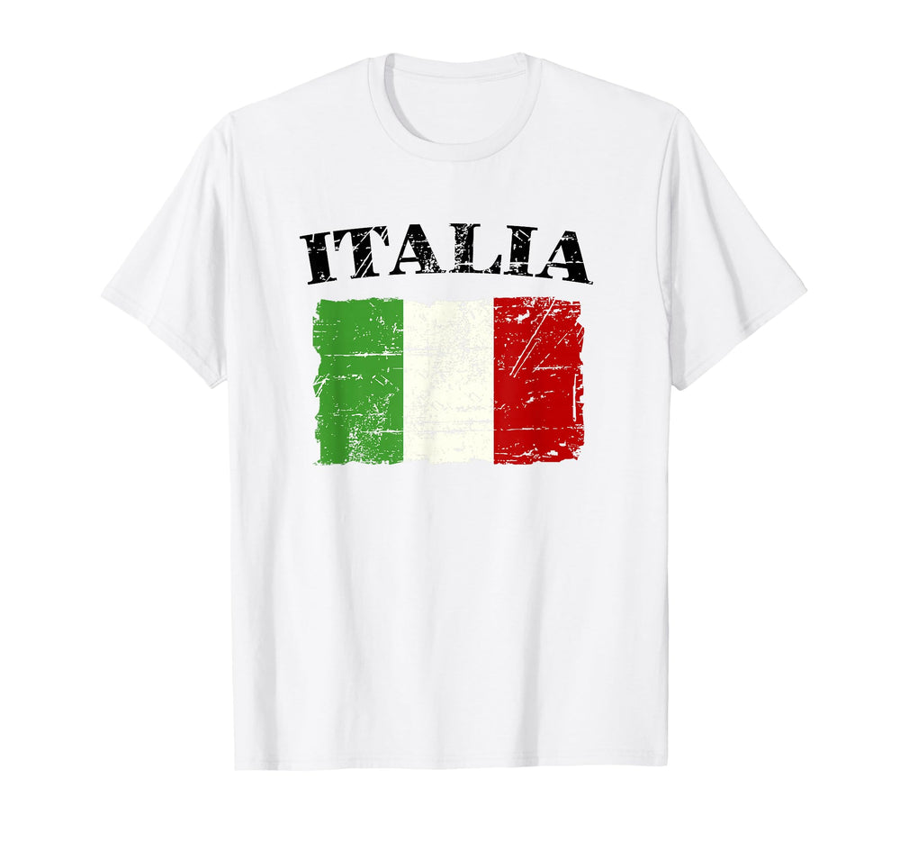 Italian Flag Italy Banner Ensign T-Shirt - Aesthetic Graphic Unisex
