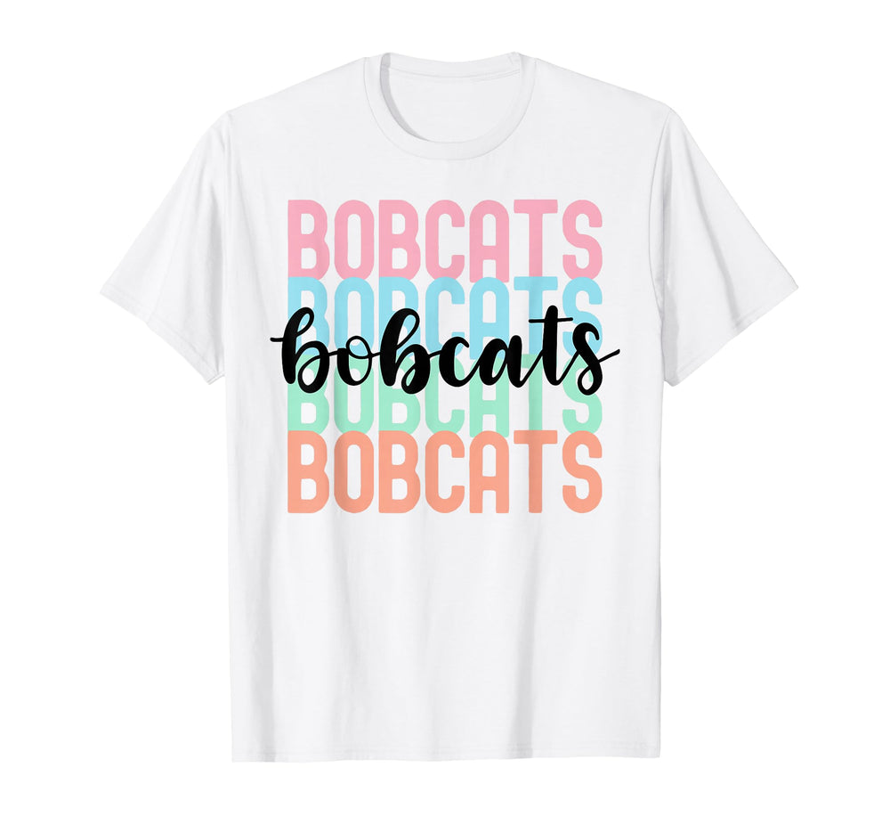 Bobcats Team Mascot School Spirit T-Shirt - Streetwear Style for Adults