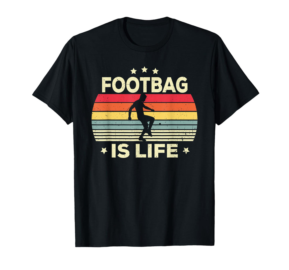 Footbag Is Life Player Coach Hacky Sack T-Shirt - Graphic Print for Adults