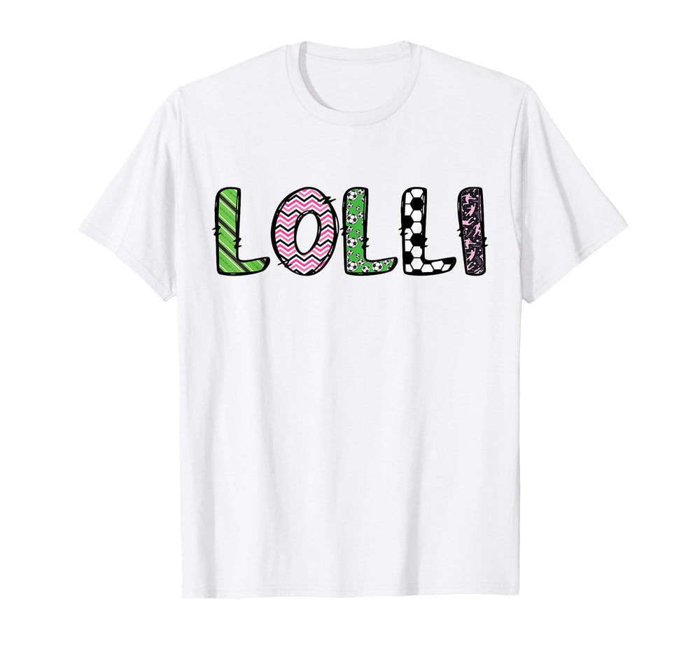 Soccer Lolli Funny Soccer Birthday Family T-Shirt - Graphic Print Unisex