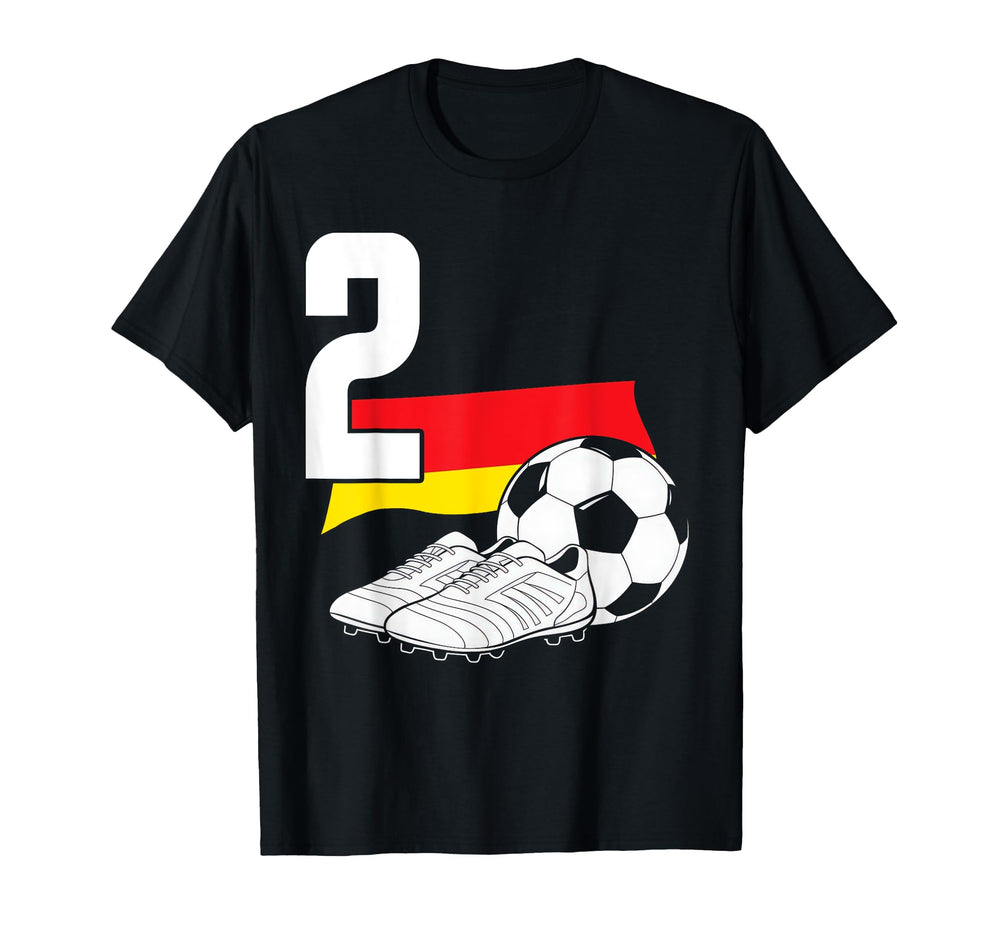 2 Soccer Birthday Gift Soccer Fan T-Shirt - Aesthetic Graphic Unisex