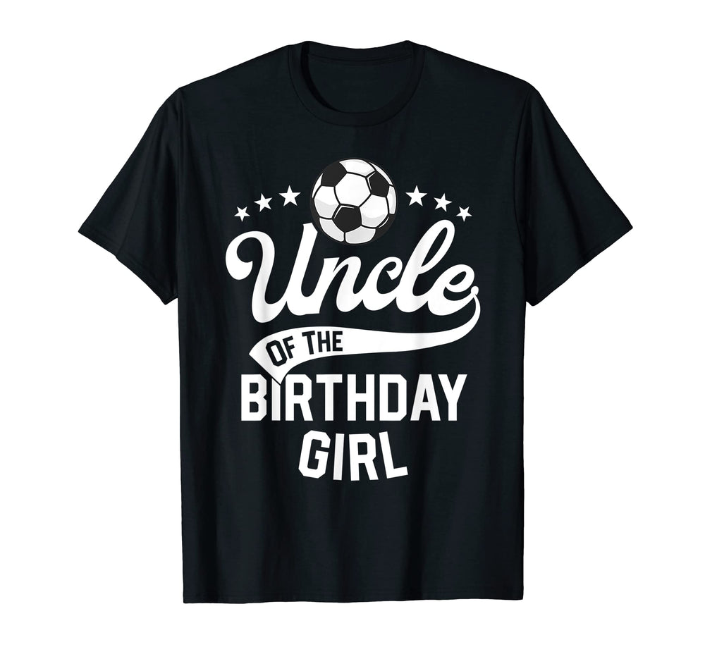 Uncle Birthday Soccer Themed Party T-Shirt - Graphic Print for Adults