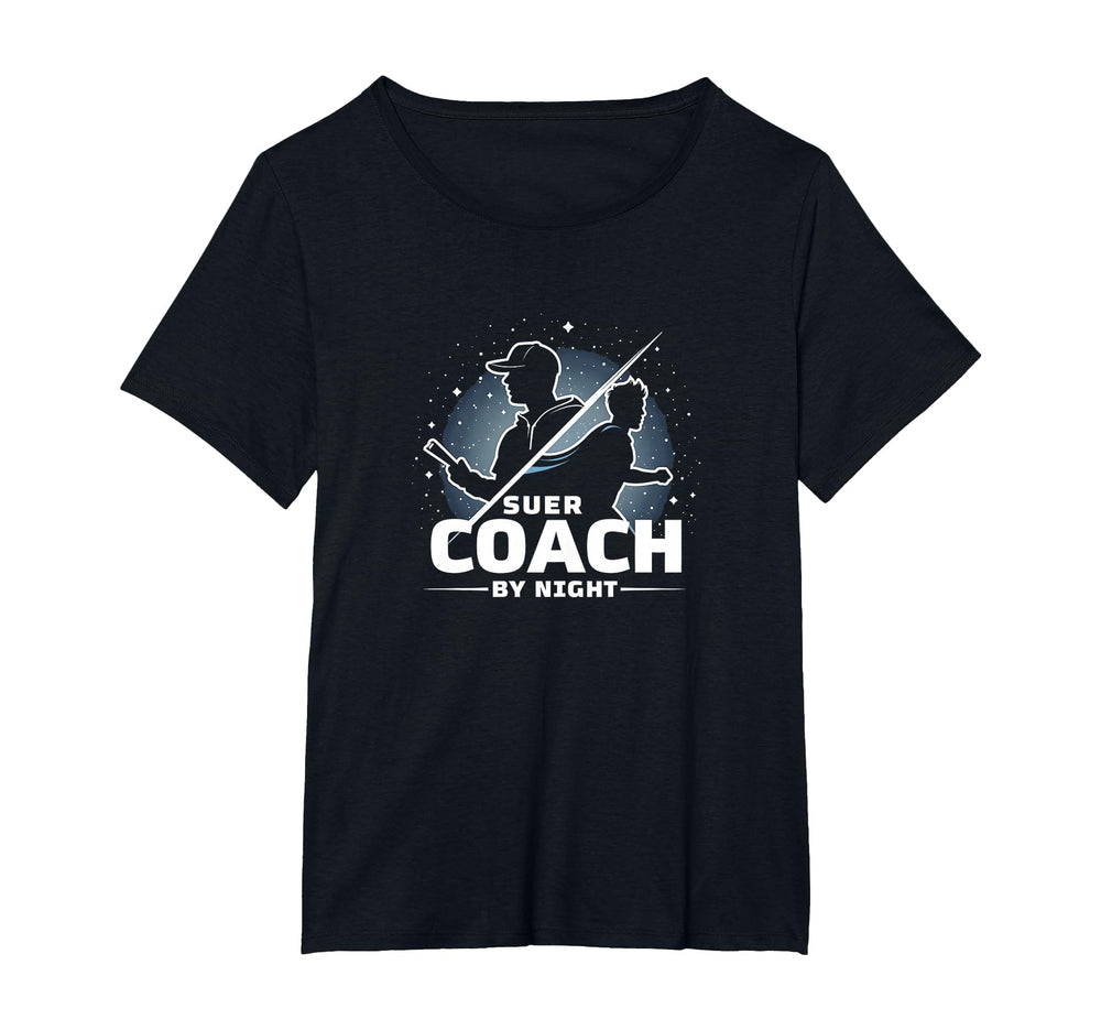 Soccer Coach Day Superhero Night Starry T-Shirt - Unique Graphic Men Women