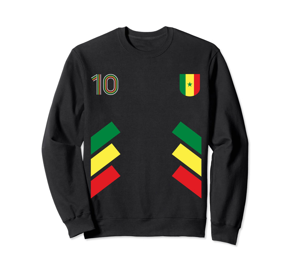 Retro10 Senegal Football Senegal Sweatshirt - Novelty Apparel Men Women