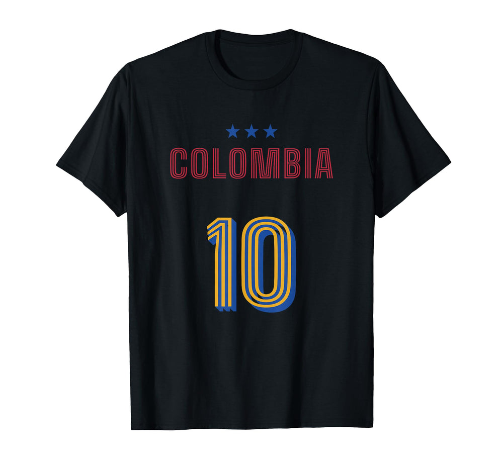 Colombia Soccer 10 Football Game Fan T-Shirt - Aesthetic Graphic Men Women