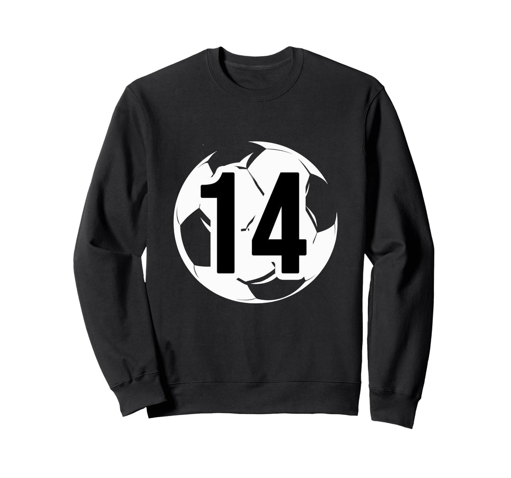 14 Soccer Birthday Gift Soccer Fan Sweatshirt - Graphic Print for Adults