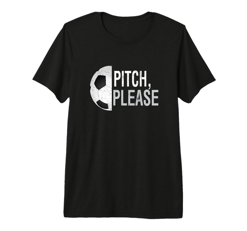 Pitch Please Soccer Football Goal T-Shirt - Minimalist Print Unisex