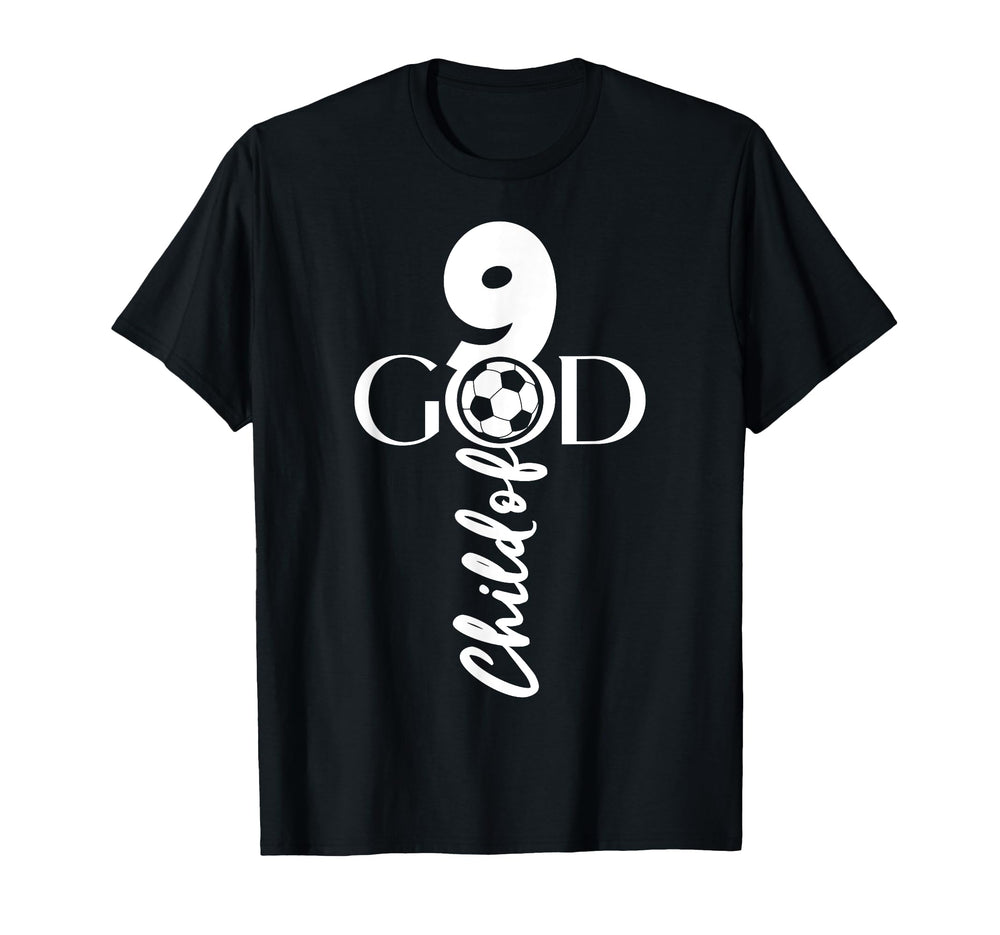 Jesus Christ 9 Years Child God Soccer T-Shirt - Novelty Apparel Men Women