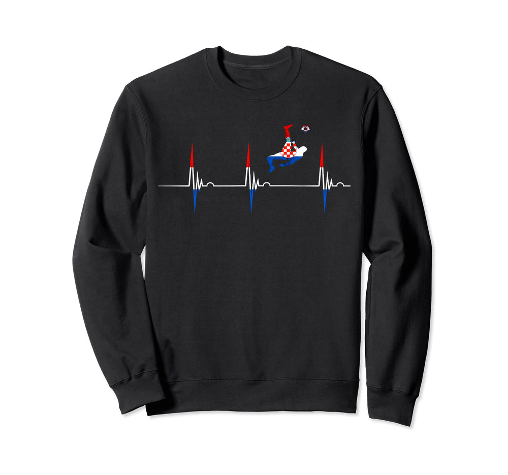 Croatian Flag Croatian Soccer Sweatshirt - Fun Novelty Design for Adults