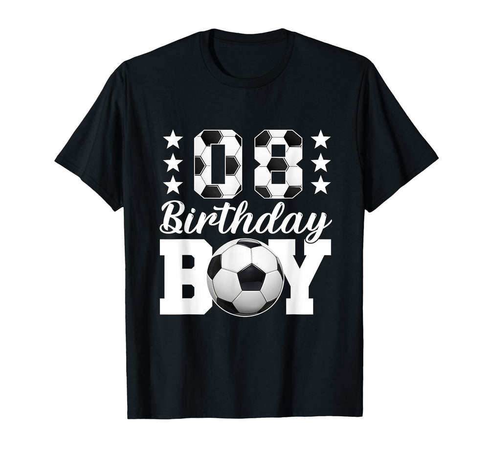 Soccer 8Th Birthday 8 Years Old Soccer T-Shirt - Streetwear Style Unisex