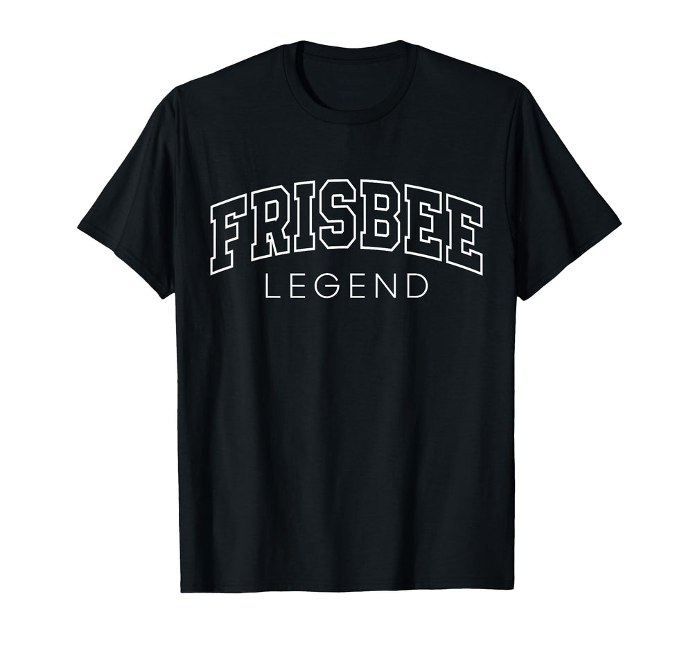 Frisbee Legend Funny Athletic Lettering T-Shirt - Streetwear Style Unisex