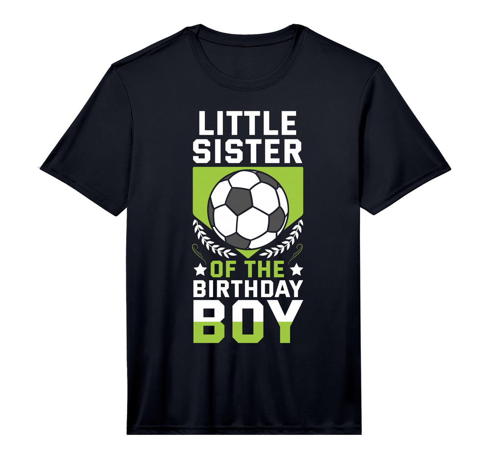 Little Sister Birthday Soccer Player T-Shirt - Minimalist Print Men Women