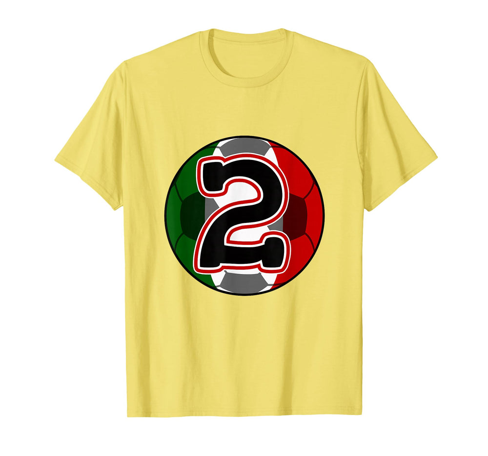 2 Year Old Birthday Mexican Soccer Party T-Shirt - Custom Art Print Unisex