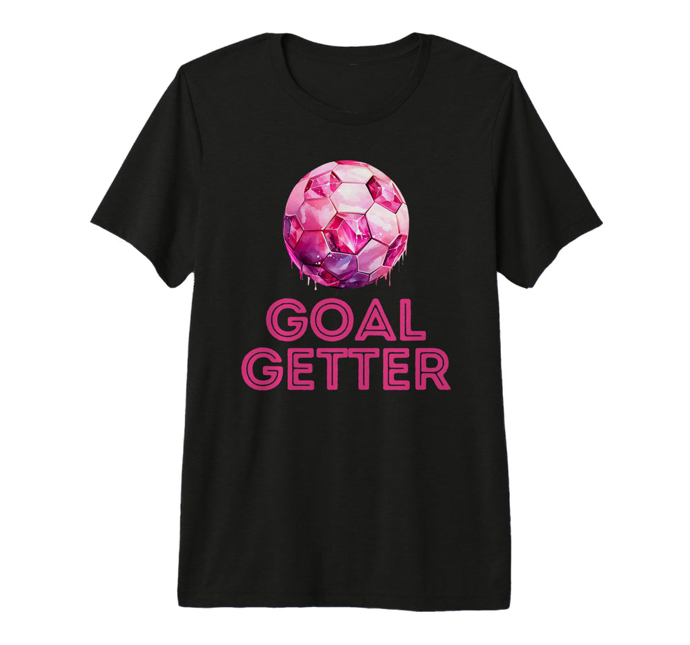 Goal Getter Soccer Player Striker T-Shirt - Minimalist Print Men Women