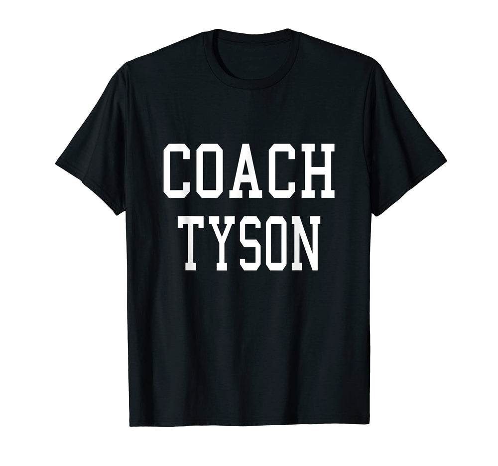 Coach Tyson Custom Football Soccer T-Shirt - Unique Graphic for Adults