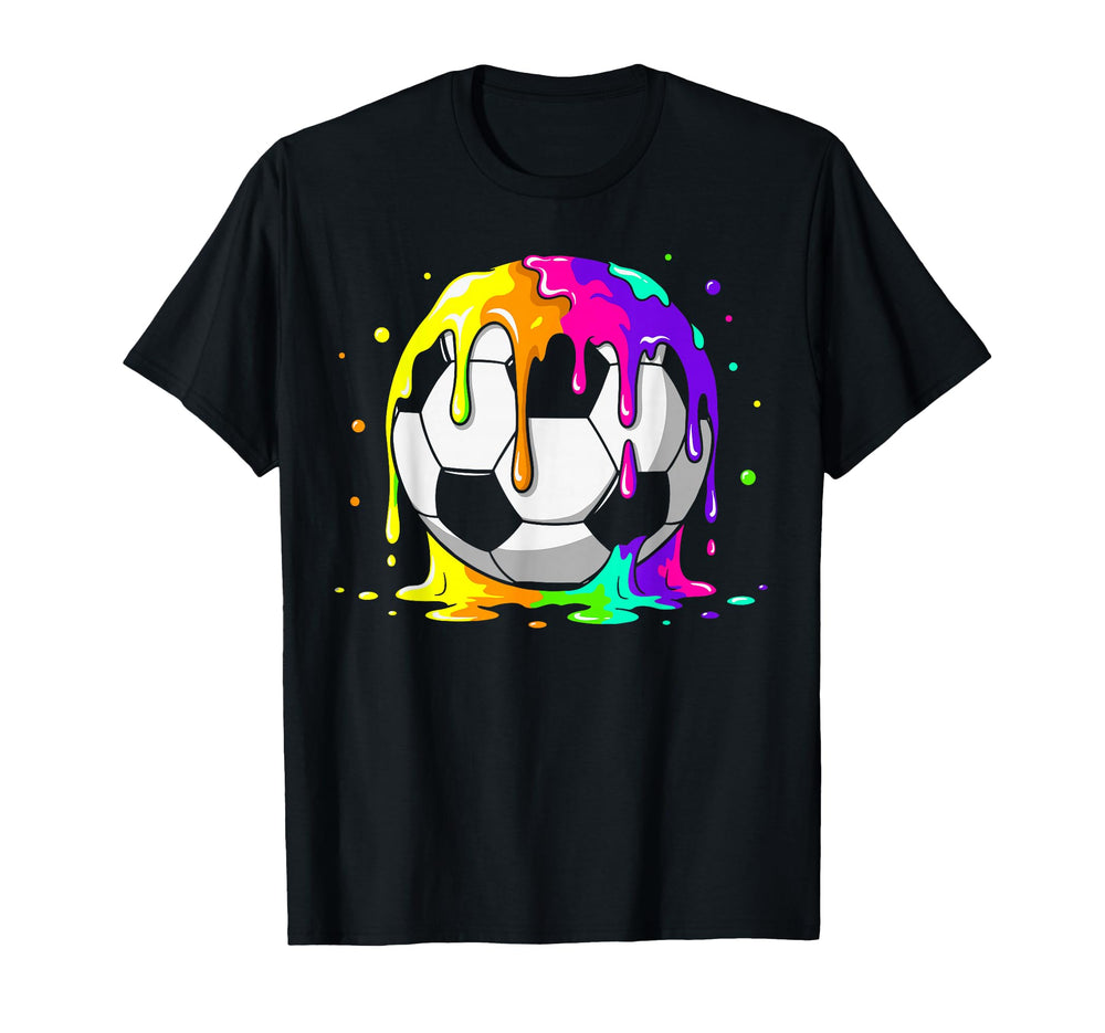 Soccer Ball Breaking Through Wall T-Shirt - Custom Art Print for Adults