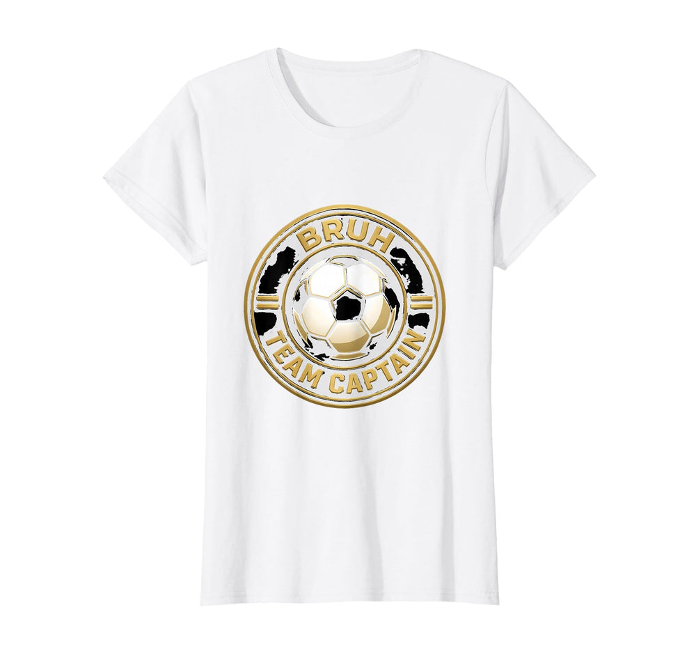 Bruh Team Captain Soccer Ball Funny T-Shirt - Fun Novelty Design Unisex
