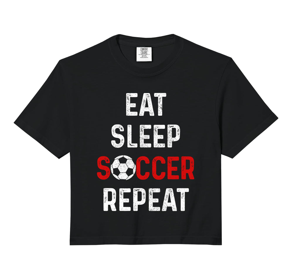 Eat Sleep Soccer Repeat Soccer Player Sweatshirt - Minimalist Print Unisex