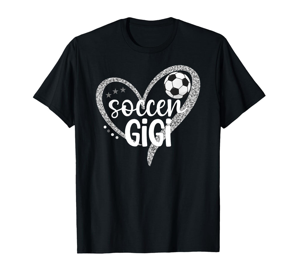 Soccer Gigi Heart Grandma Gigi Soccer T-Shirt - Streetwear Style Men Women