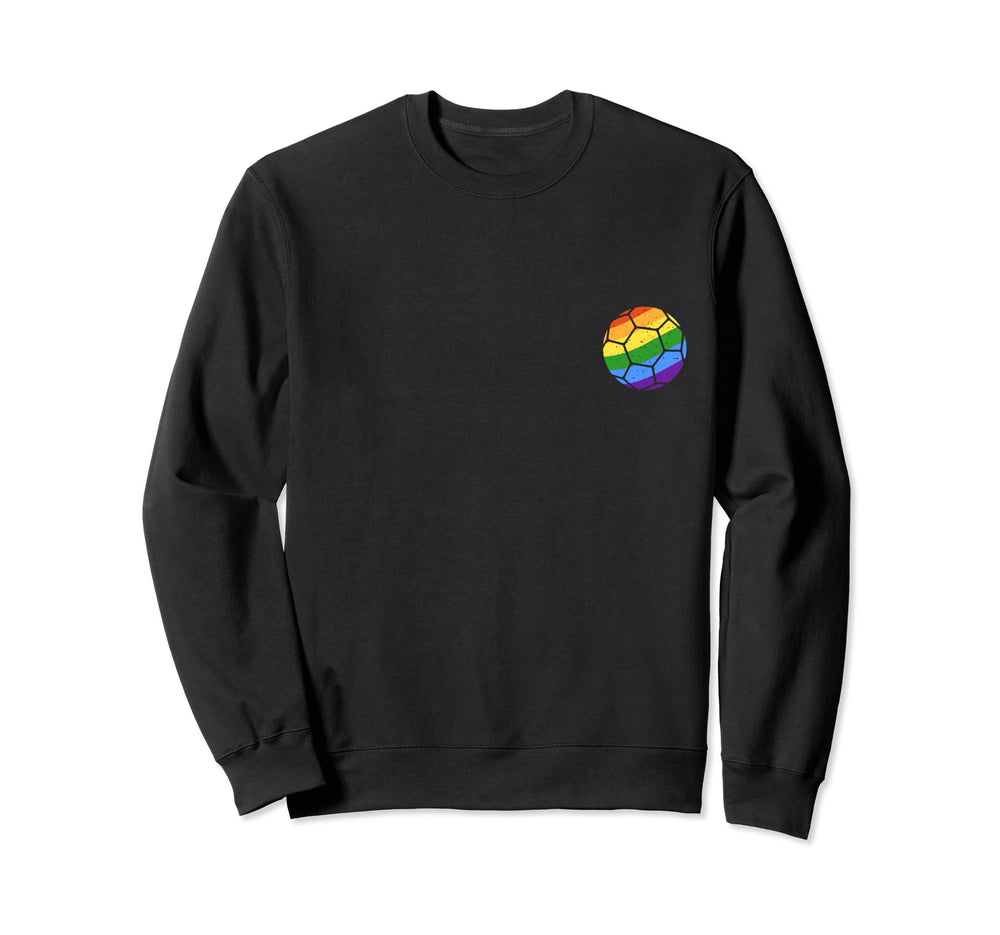 Soccer Rainbow Flag Ball Lgbt Sweatshirt - Casual Everyday Wear Men Women