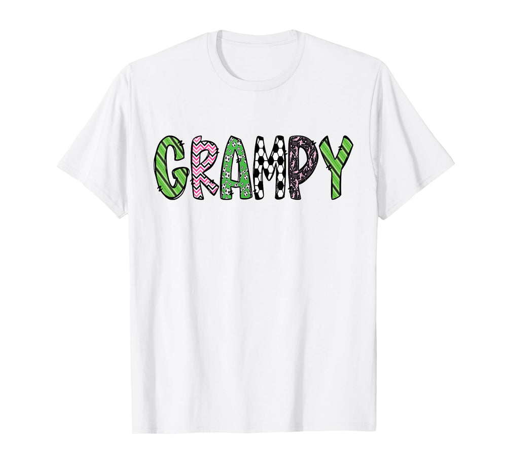 Soccer Grampy Funny Soccer Birthday T-Shirt - Minimalist Print Men Women