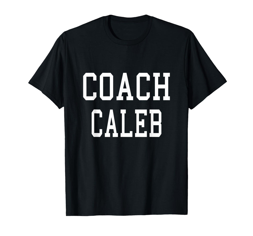 Coach Caleb Custom Football Soccer T-Shirt - Minimalist Print Men Women