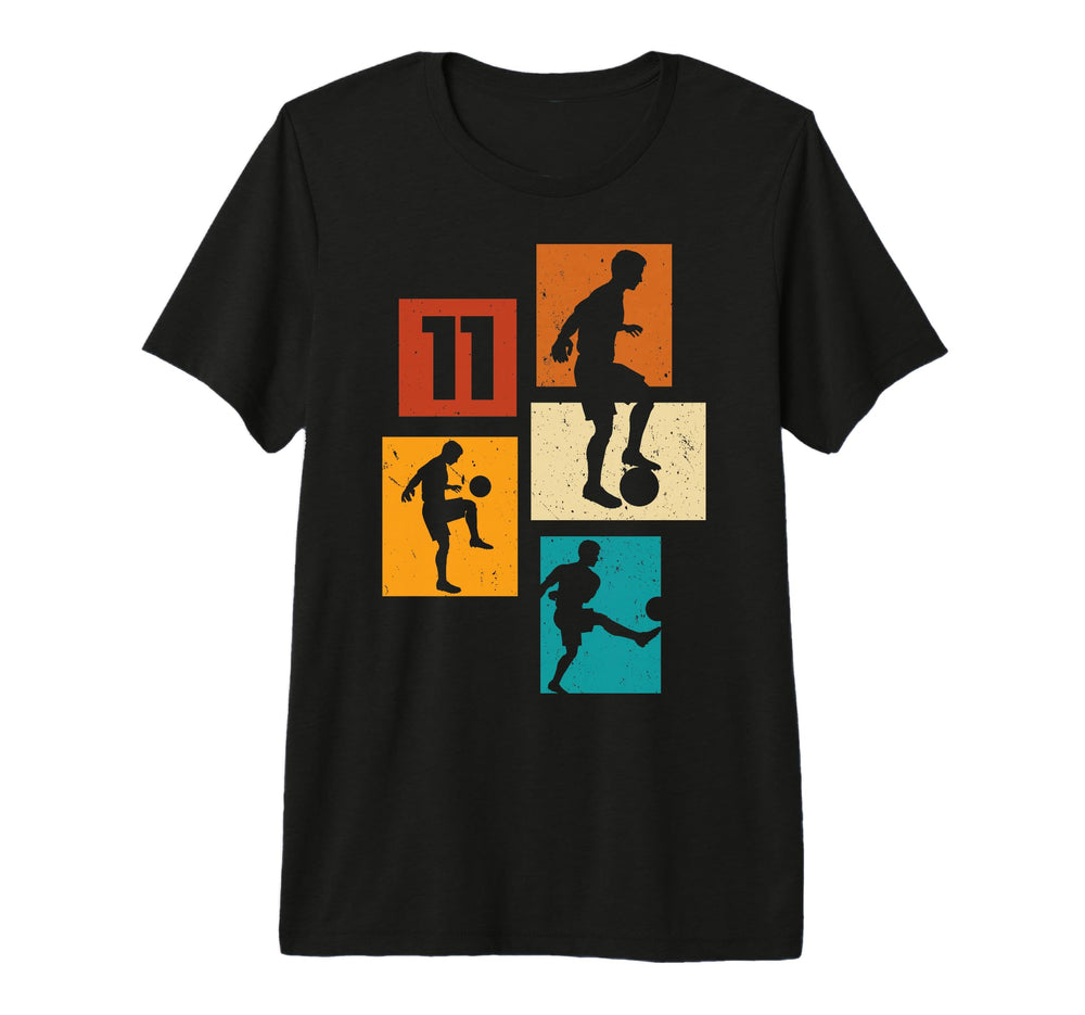 11Th Birthday Soccer Player T-Shirt - Casual Everyday Wear Men Women