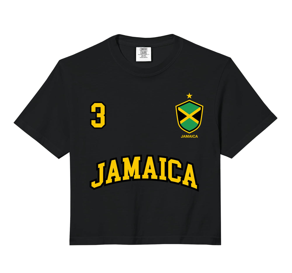 Jamaica Number 3 Soccer Team Sports Hoodie - Minimalist Print for Adults