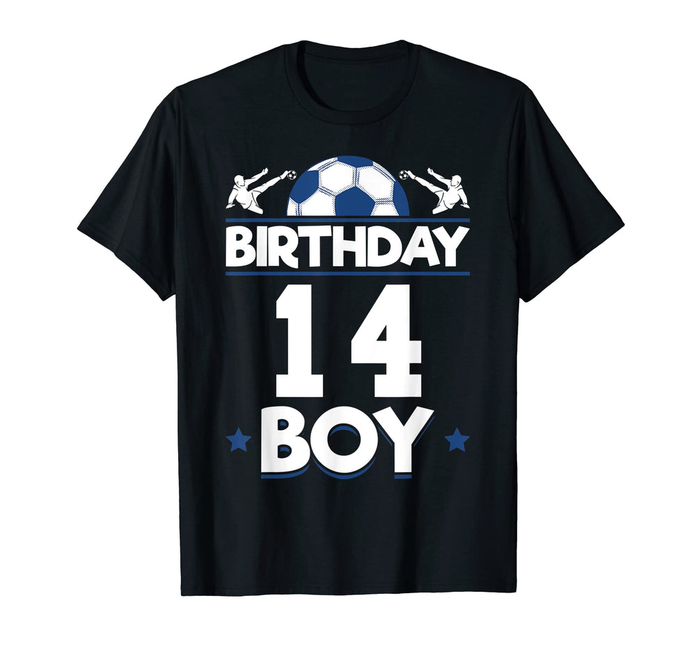 Soccer Birthday 14 Th Birthday T-Shirt - Casual Everyday Wear Men Women