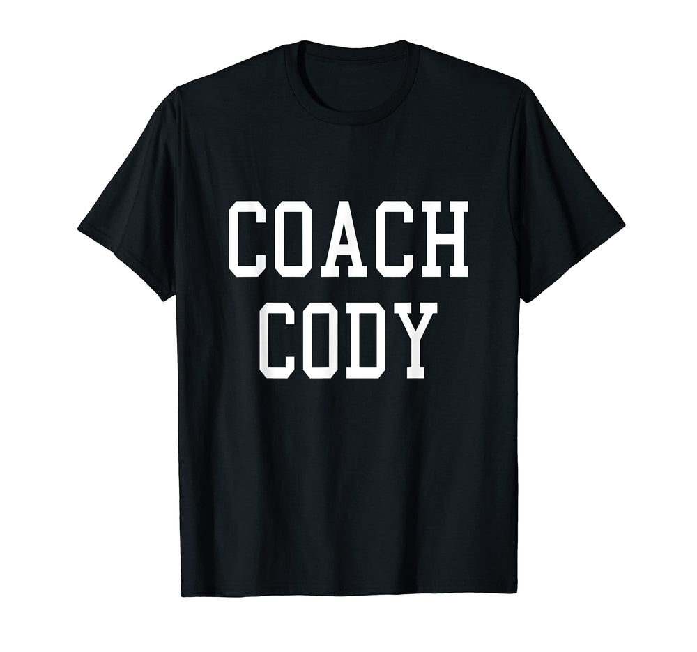 Coach Cody Custom Football Soccer T-Shirt - Graphic Print for Adults