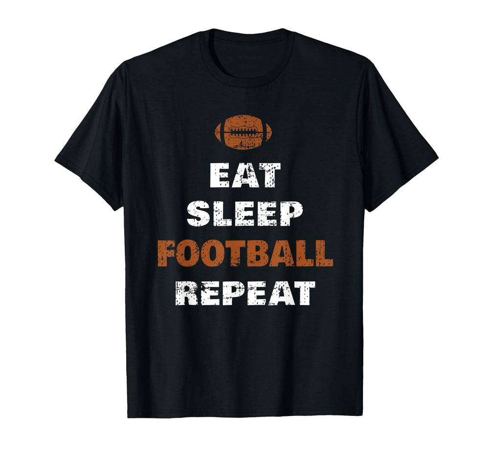 Eat Sleep Football Repeat Love Football T-Shirt - Streetwear Style Unisex