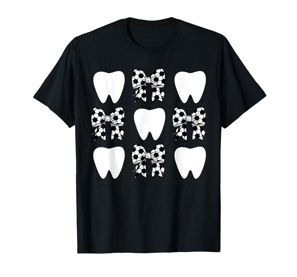 Checkered Coquette Bow Dentist T-Shirt - Streetwear Style for Adults