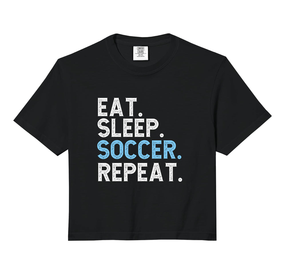 Eat Sleep Soccer Repeat Soccer Sweatshirt - Fun Novelty Design Unisex