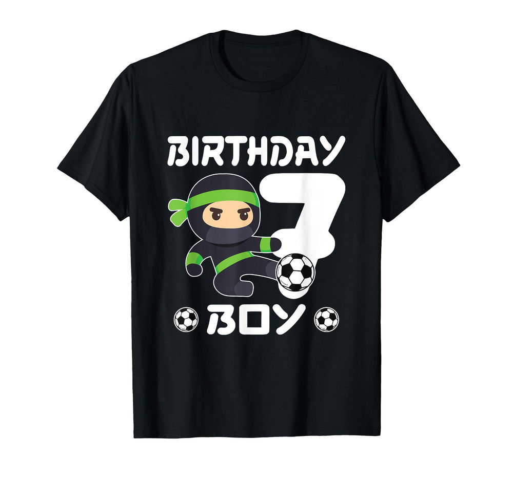 7Th Birthday Soccer Seven 7 Year Old T-Shirt - Trendy Graphic Unisex