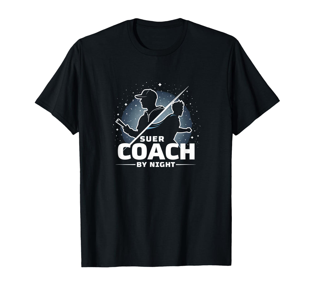 Soccer Coach Day Superhero Night T-Shirt - Fun Novelty Design Unisex