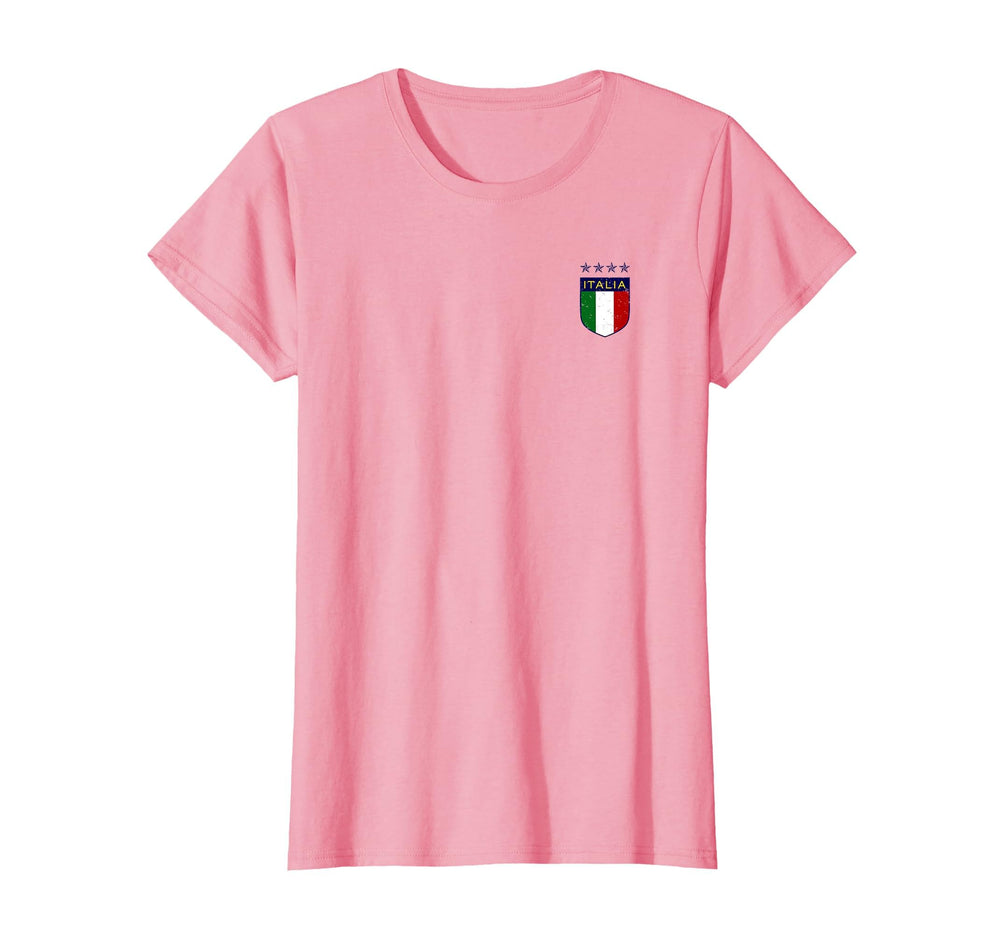 Italia Soccer Double Sided T-Shirt - Novelty Apparel for Adults
