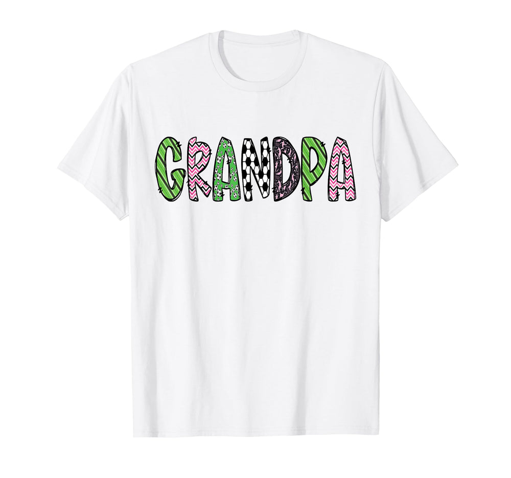 Soccer Grandpa Funny Soccer T-Shirt - Casual Everyday Wear Men Women