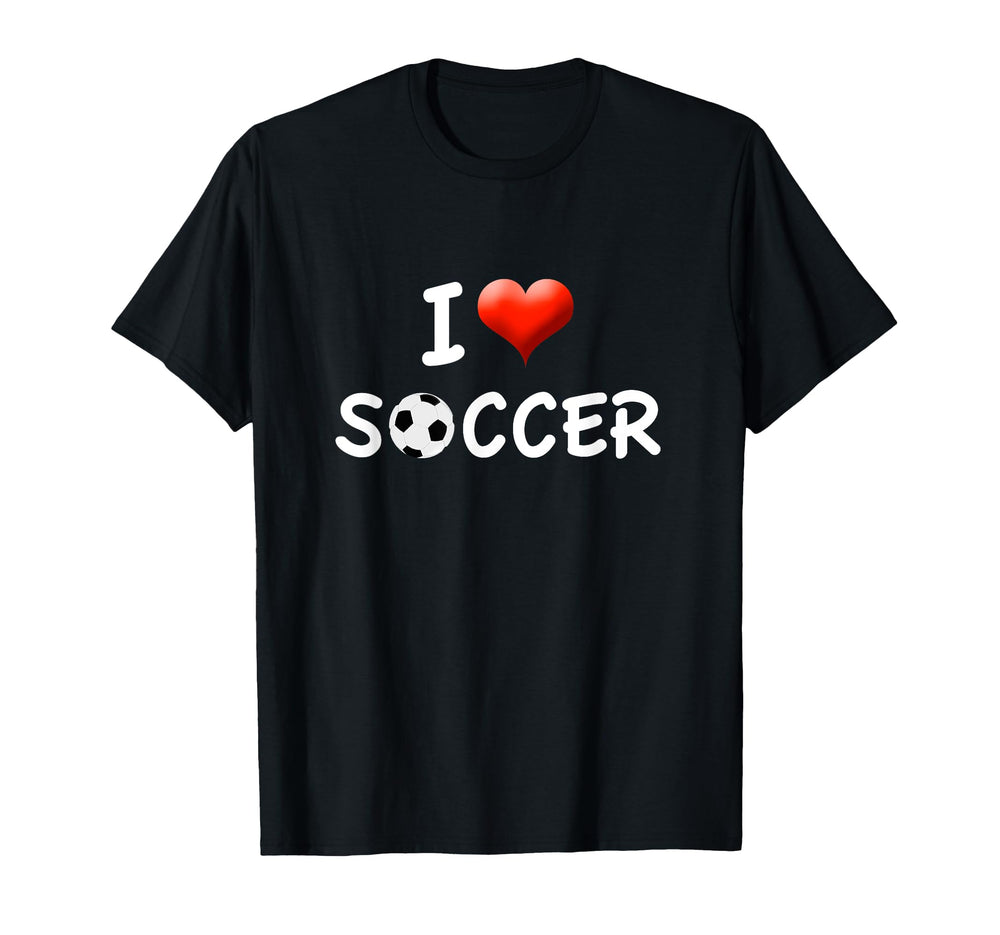 I Love Soccer Appreciation Gift T-Shirt - Custom Art Print for Adults