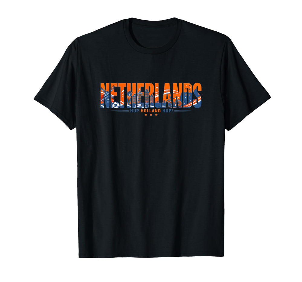 Netherlands Soccer Hup Holland Hup T-Shirt - Custom Art Print for Adults