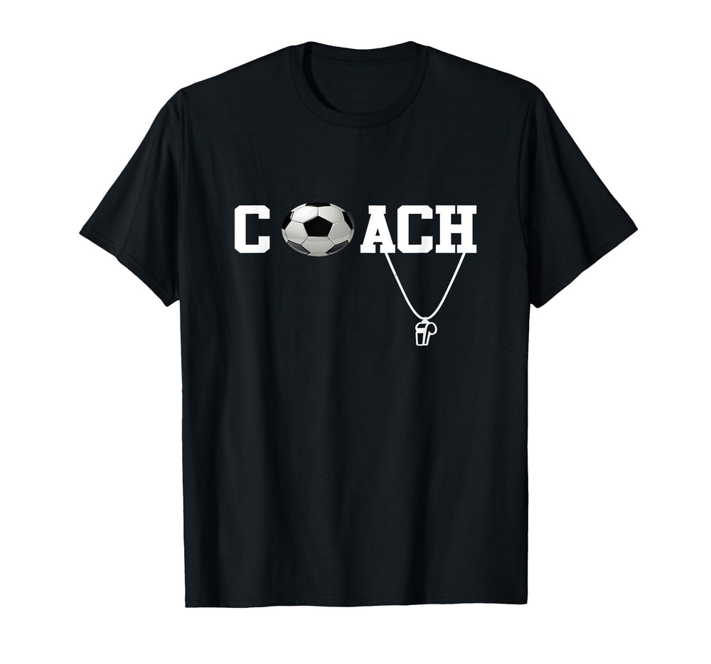 Soccer Coach Whistle Ball Soccer Coach T-Shirt - Unique Graphic Men Women