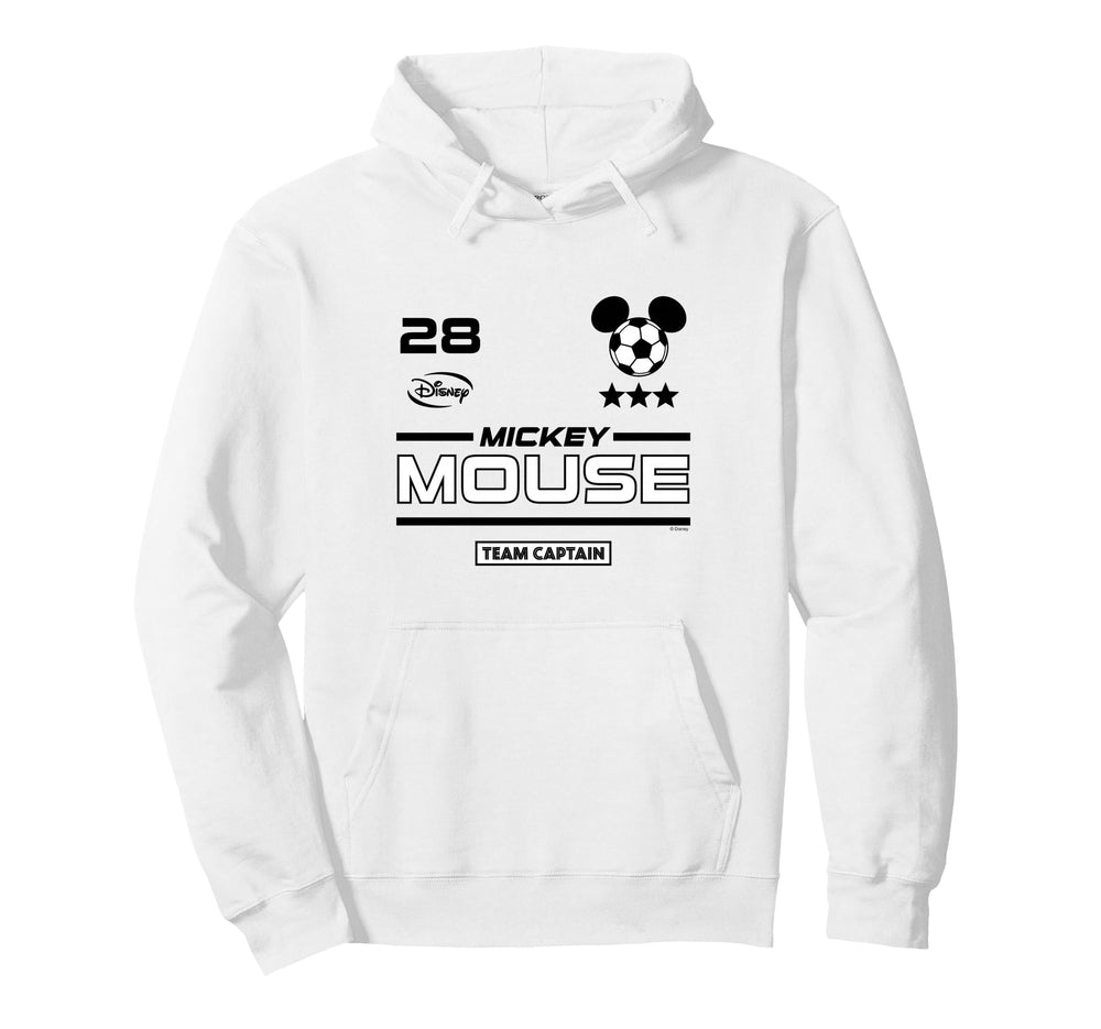 Mickey Mouse Team Captain Soccer Jersey Hoodie - Novelty Apparel Men Women