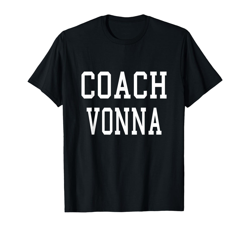 Coach Vonna Custom Football Soccer Baseball T-Shirt - Graphic Print Unisex