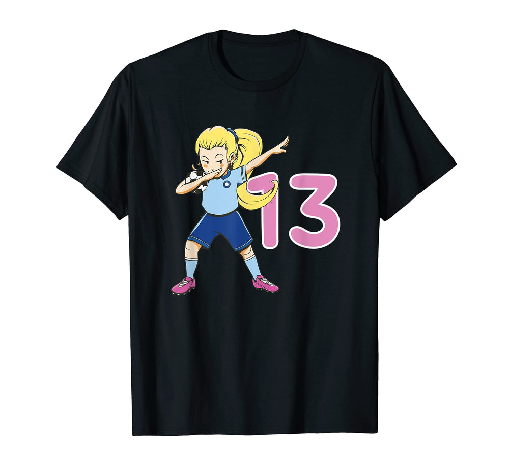 Soccer Im 13 Years Childs Birthday T-Shirt - Minimalist Print for Adults