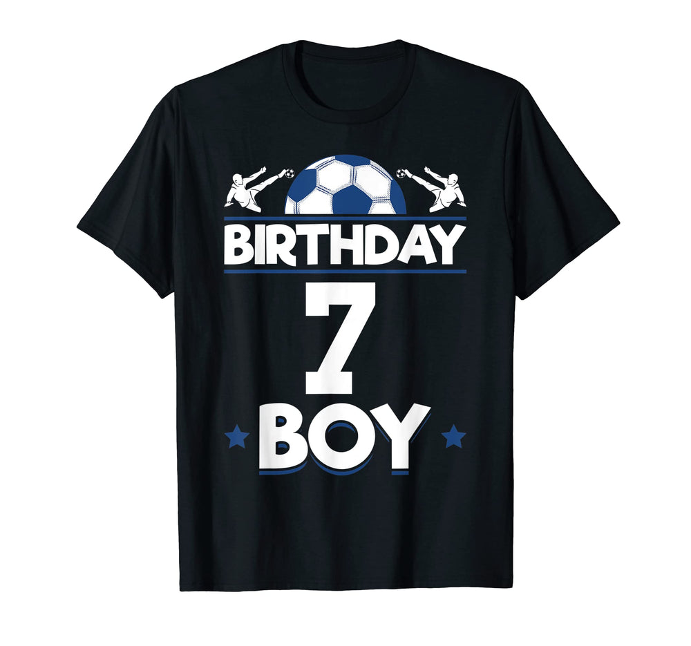 Soccer Birthday 7 Th Birthday T-Shirt - Novelty Apparel Men Women
