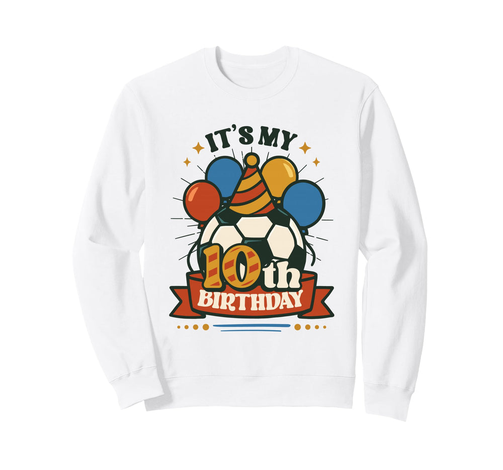 10Th Birthday Soccer Birthday Party T-Shirt - Graphic Print Men Women
