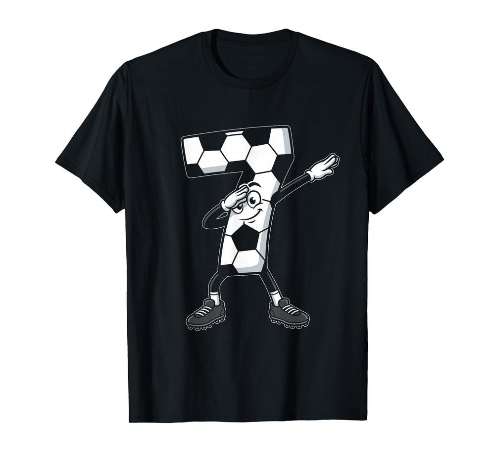 7Th Birthday 7 Year Old Soccer Birthday T-Shirt - Graphic Print Men Women