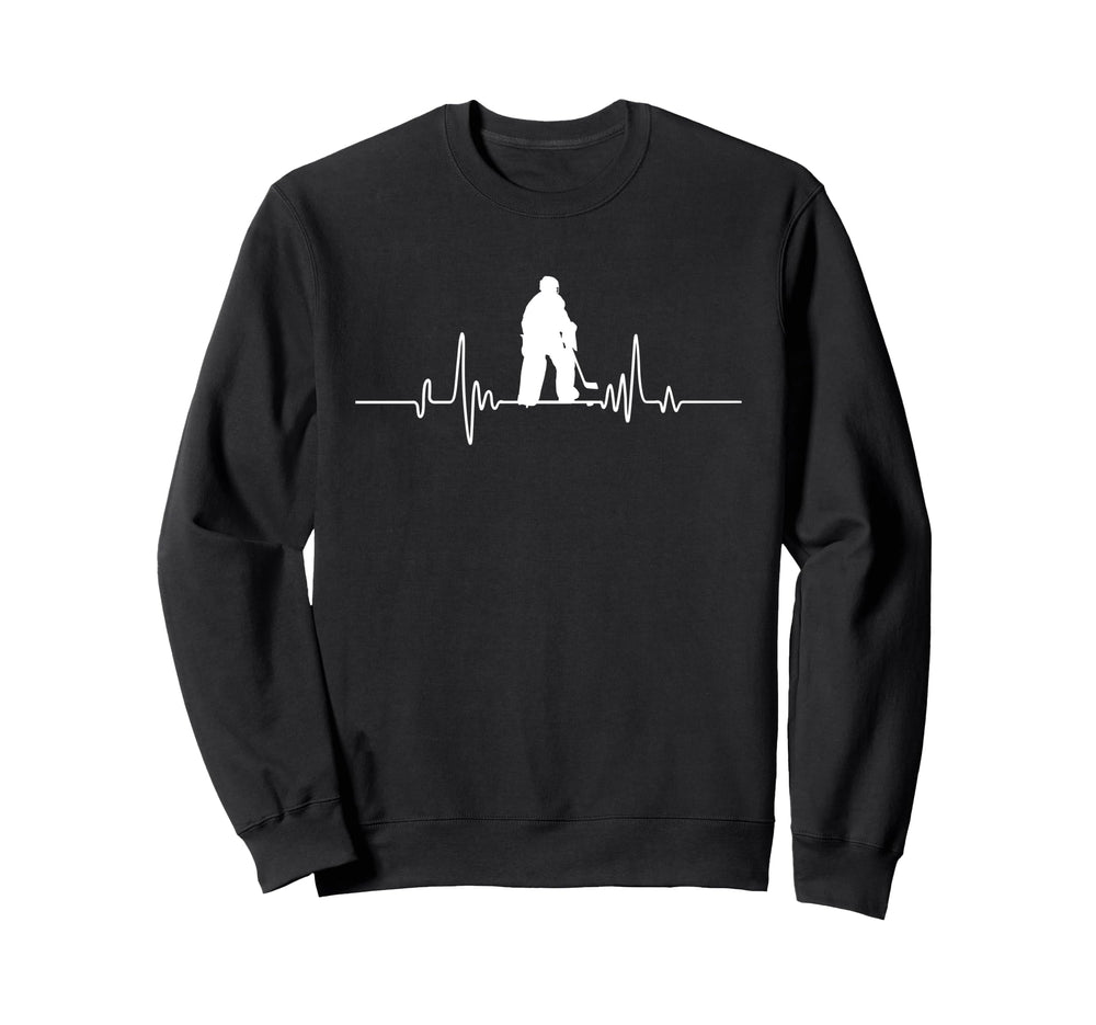 Ice Hockey Player Goalkeeper Ice Sweatshirt - Aesthetic Graphic for Adults