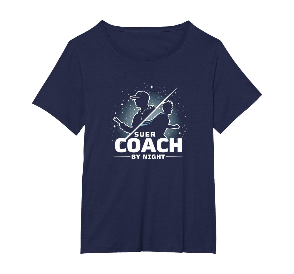 Soccer Coach Day Superhero Night T-Shirt - Minimalist Print for Adults